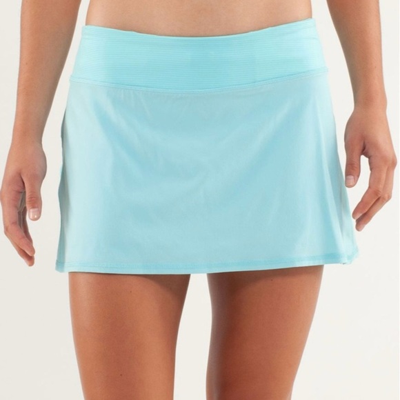 Rare Lululemon Run Pace Setter Skirt Angel Blue Size 4 – Retired 2012 Edition - Picture 2 of 13